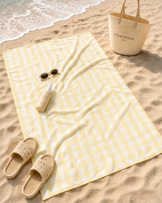 Sunwashed Gingham Towel